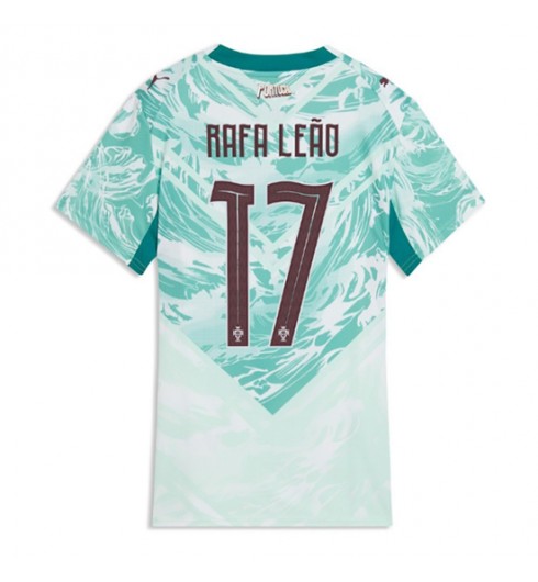 Portugalsko Rafael Leao #17 Venkovní Dres pro Dámské MS 2026 Krátký Rukáv Portugalsko Rafael Leao #17 Venkovní Dres pro Dámské MS 2026 Krátký Rukáv